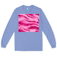 Colony Blue pink glitter Long Sleeve Tee - JahusDesignShop