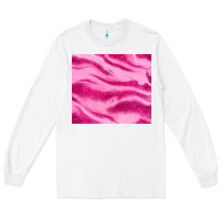 White pink glitter Long Sleeve Tee - JahusDesignShop