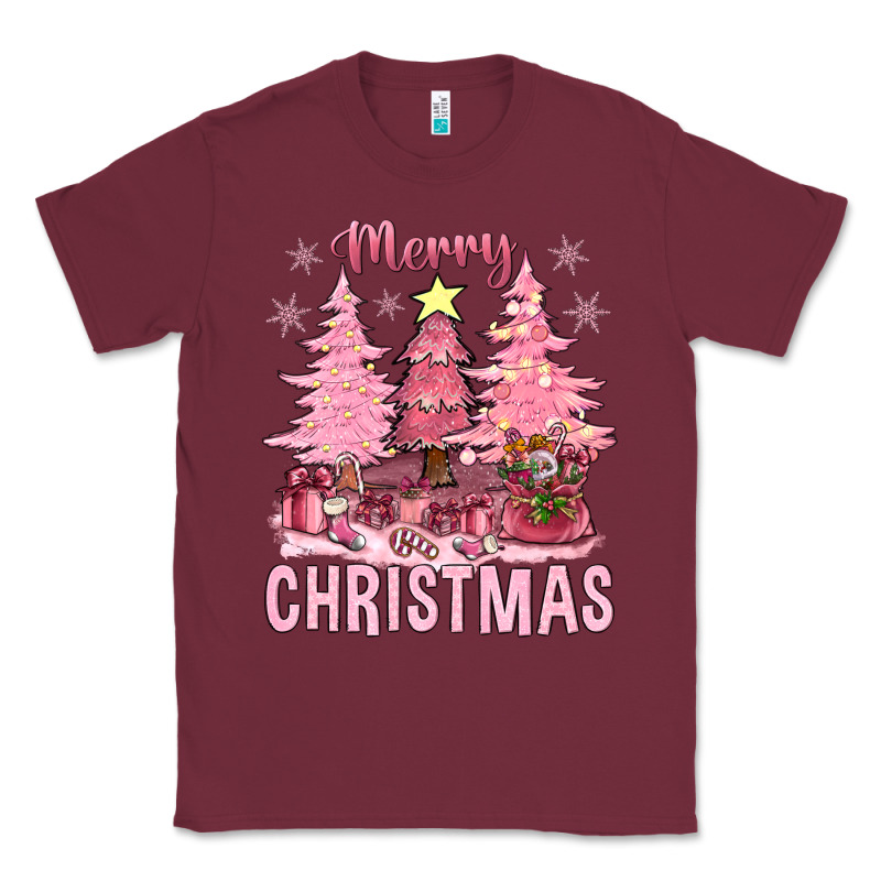Pink Merry Christmas Bbs Classic Tee by BundleAndBundleShop | Teevron