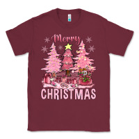 Burgundy pink merry christmas bbs Classic Tee - BundleAndBundleShop