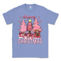 Colony Blue pink merry christmas bbs Classic Tee - BundleAndBundleShop