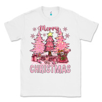 White pink merry christmas bbs Classic Tee - BundleAndBundleShop