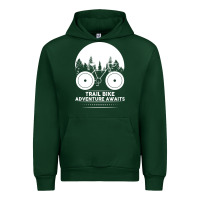Forest Green Trail Bike Adventure Awaits Urban Hoodie - Bettercallsaul