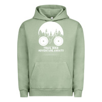 Pigment Oil Green Trail Bike Adventure Awaits Urban Hoodie - Bettercallsaul