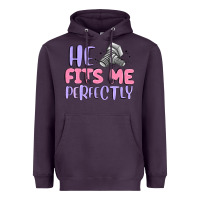 Plum he fits me perfectly Heavyweight Hoodie - MaliasSmallBusiness