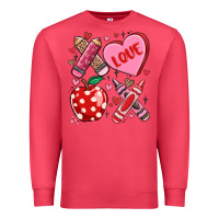 Cardinal valentine xoxo teacher Premium Sweatshirt - MaliasSmallBusiness