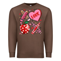 Chestnut valentine xoxo teacher Premium Sweatshirt - MaliasSmallBusiness