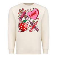 Sandshell valentine xoxo teacher Premium Sweatshirt - MaliasSmallBusiness