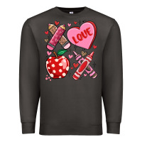 Smoke valentine xoxo teacher Premium Sweatshirt - MaliasSmallBusiness