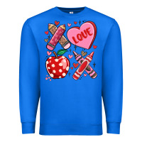 True Royal valentine xoxo teacher Premium Sweatshirt - MaliasSmallBusiness