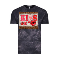 Cloud Black valentine's day kiss me Vintage Tee - BarkalooDesign