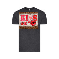 Vintage Black valentine's day kiss me Vintage Tee - BarkalooDesign