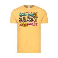 Vintage Mustard western little miss sassy pants Vintage Tee - Zillion Design Studio