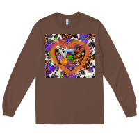 Chestnut halloween heart Long Sleeve Tee - AdoDesignShop