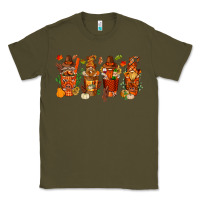 Army Green thanksgiving coffee cups with gnomes bbs Classic Tee - BundleAndBundleShop
