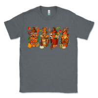 Charcoal Heather thanksgiving coffee cups with gnomes bbs Classic Tee - BundleAndBundleShop