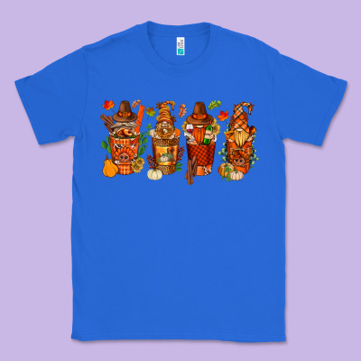 Thanksgiving Coffee Cups With Gnomes Bbs Classic Tee Designed By Bundleandbundleshop
