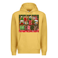 Antique Gold be merry tumbler Premium Hoodie - BundleAndBundleShop
