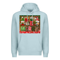 Blue Mist be merry tumbler Premium Hoodie - BundleAndBundleShop