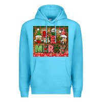 Ocean Blue be merry tumbler Premium Hoodie - BundleAndBundleShop