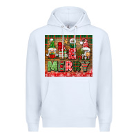 White be merry tumbler Premium Hoodie - BundleAndBundleShop