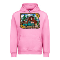 Fuchsia Pink western barn with farm animals Urban Hoodie - RanaPortraitStore