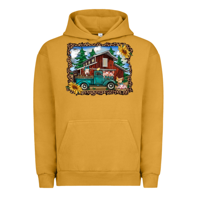 Western Barn With Farm Animals Urban Hoodie by RanaPortraitStore | Teevron