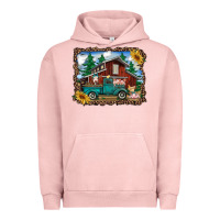 Pigment Salmon western barn with farm animals Urban Hoodie - RanaPortraitStore