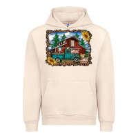 Sandshell western barn with farm animals Urban Hoodie - RanaPortraitStore