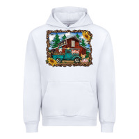White western barn with farm animals Urban Hoodie - RanaPortraitStore