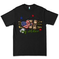 Black Love My Soldier Premium Tee - BarkalooDesign