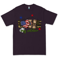 Plum Love My Soldier Premium Tee - BarkalooDesign