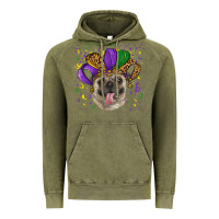 Vintage Olive mardi gras hat pug Vintage Hoodie - RanaPortraitStore