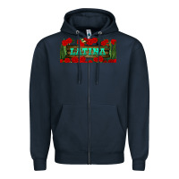 Navy latina libbey glass Zipper Hoodie - BundleAndBundleShop