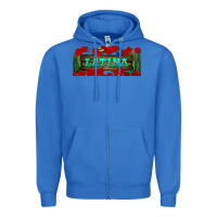 True Royal latina libbey glass Zipper Hoodie - BundleAndBundleShop