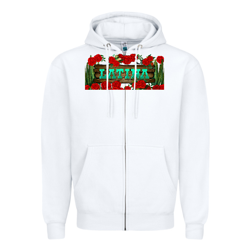 Latina Libbey Glass Zipper Hoodie by BundleAndBundleShop | Teevron