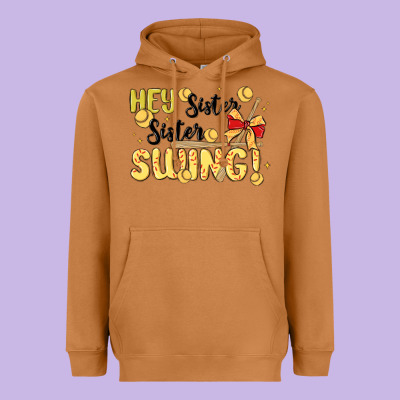 Softball Sister Heavyweight Hoodie Designed By Maliassmallbusiness