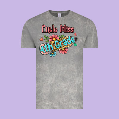 Little Miss Fourth Grade Vintage Tee Designed By Ranaportraitstore