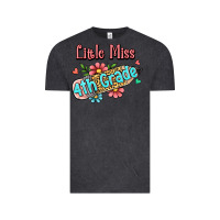 Vintage Black little miss fourth grade Vintage Tee - RanaPortraitStore