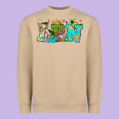 Summer Lpn Heavyweight Sweatshirt Designed By Texasbilliewilder