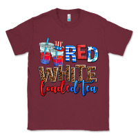 Burgundy red whıte loaded tea Classic Tee - AdoDesignShop
