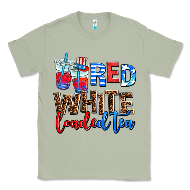 Red Whıte Loaded Tea Classic Tee by AdoDesignShop | Teevron