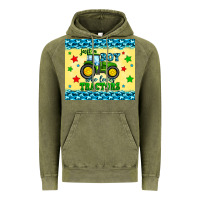 Vintage Olive just a boy who loves tractors Vintage Hoodie - Zillion Design Studio