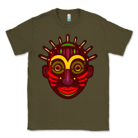 Army Green african masks 2 Classic Tee - BundleAndBundleShop