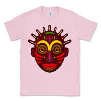 Bubblegum Pink african masks 2 Classic Tee - BundleAndBundleShop
