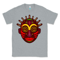 Heather Grey african masks 2 Classic Tee - BundleAndBundleShop
