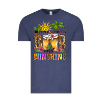 Vintage Denim the only b.s. i need is beer and sunshine Vintage Tee - Zillion Design Studio