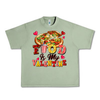 Oil Green food is my valentine Urban Heavy Tee - FaDigitalArtStudio