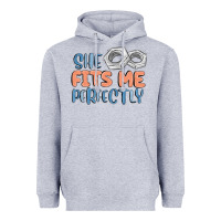 Heather Grey she fits me perfectly Heavyweight Hoodie - MaliasSmallBusiness