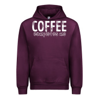 Mauve Wine Coffee Completes Me Urban Hoodie - Bettercallsaul